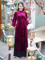 áo dài nhung cao cấp quanaodichua (5)