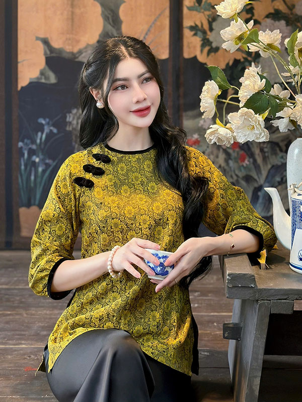 bộ đồ lam nữ lụa gấm nơ nhung quanaodichua (7) bộ đồ lam nữ lụa gấm nơ nhung quanaodichua (7)