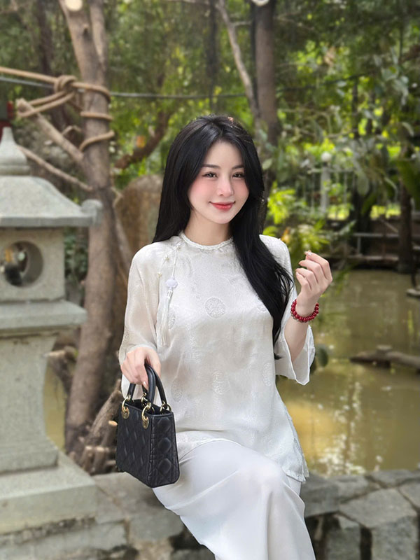 bộ jphaps phục nữ lụa tằm quanaodichua (6) Bộ pháp phục nữ lụa tằm phượng đằng HDP04 - Hình ảnh 1