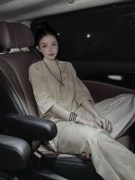 Bộ đồ lam nữ đũi trơn truyền thống không hoạ tiết HTK02 - Hình ảnh 3